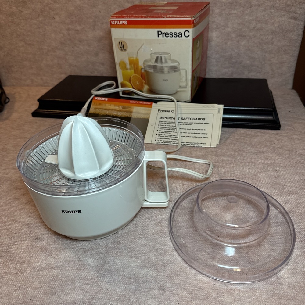 KRUPS Pressa C Citrus Fruit Juicer 22oz Model 252 Works Well - Picture 3 of 14